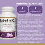 Bioclinic Naturals Berberine HCL 90 Vegetarian Capsules - Nature's Source Inc