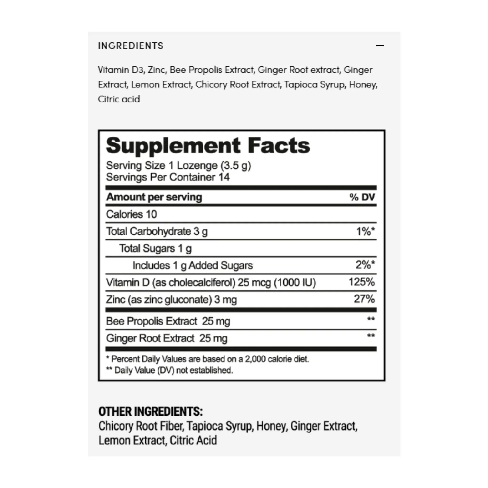 Beekeeper's Propolis Lozenges Lemon Ginger 50g