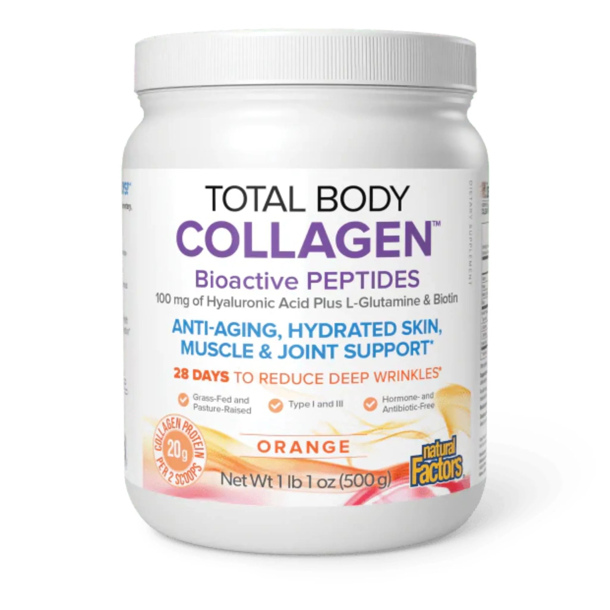 Total Body Collagen Orange 500g - Nature's Source Inc