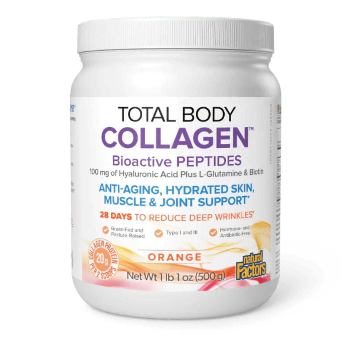 Total Body Collagen Orange 500g - Nature's Source Inc