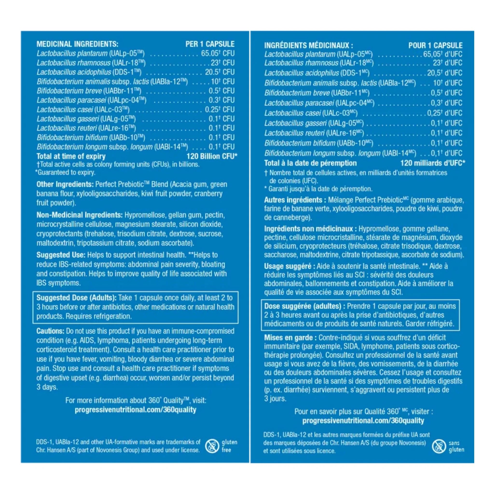 Progressive Perfect Probiotic 120 Billion 30 Vegan Capsules