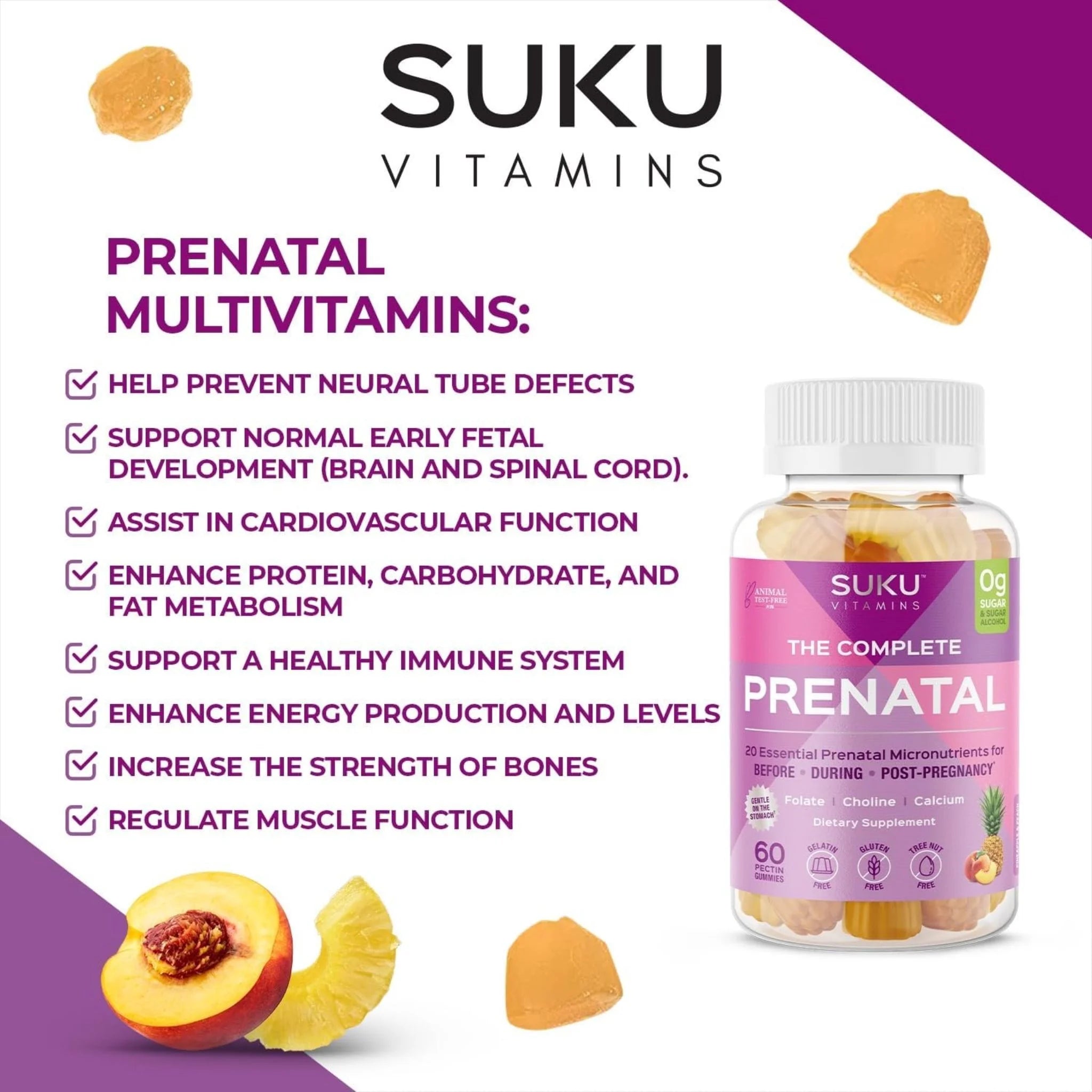 Suku Complete Prenatal Multivitamin 60ct