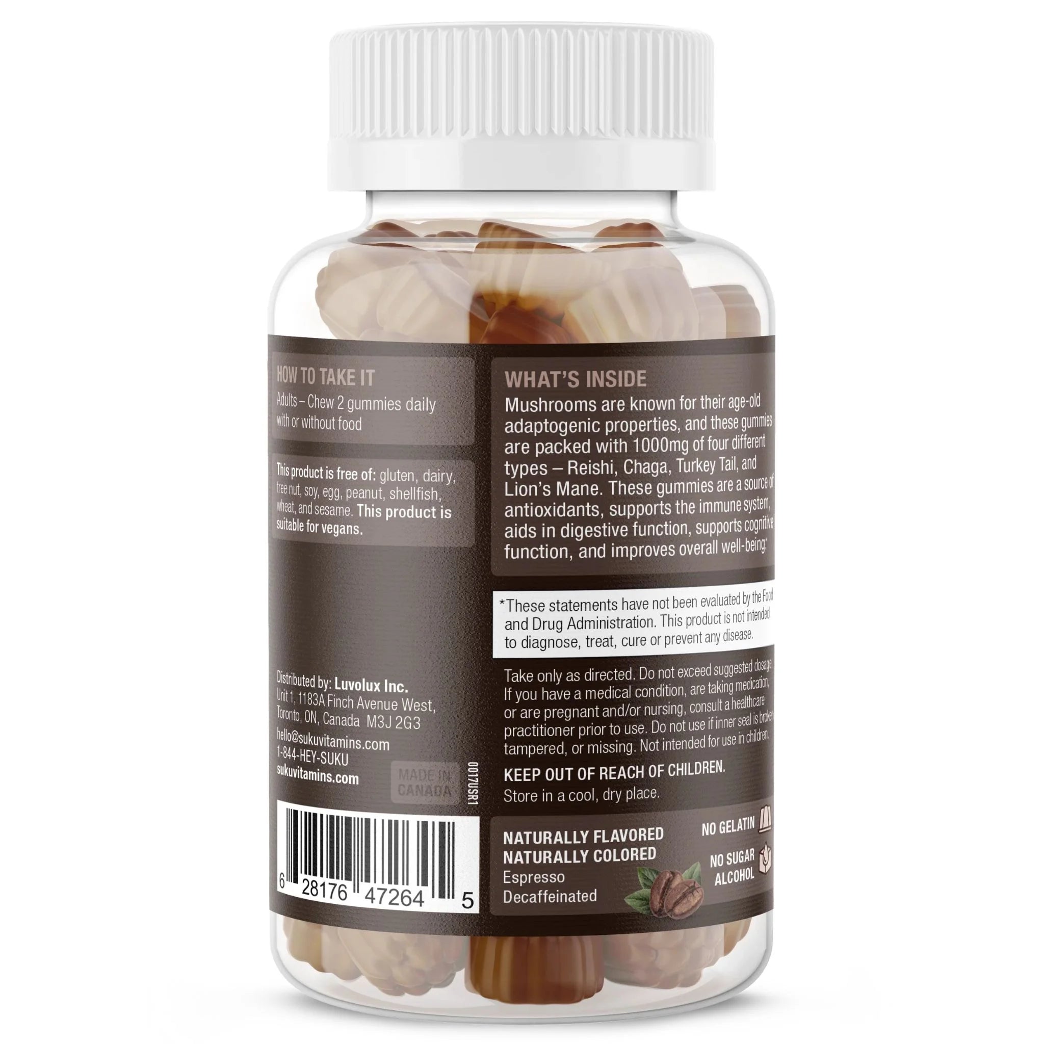 Suku Super Mushrooms 60 Gummies