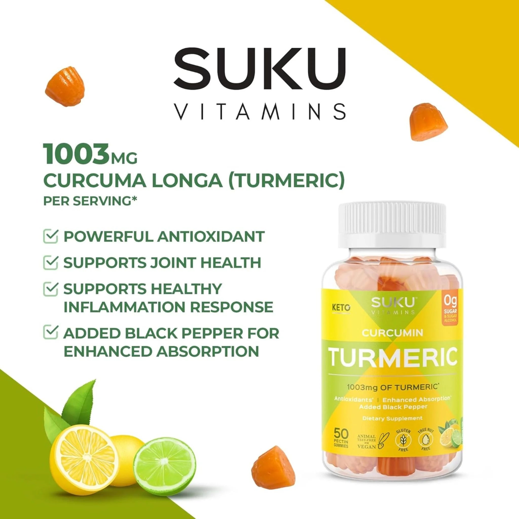 Suku Turmeric 50 Gummies