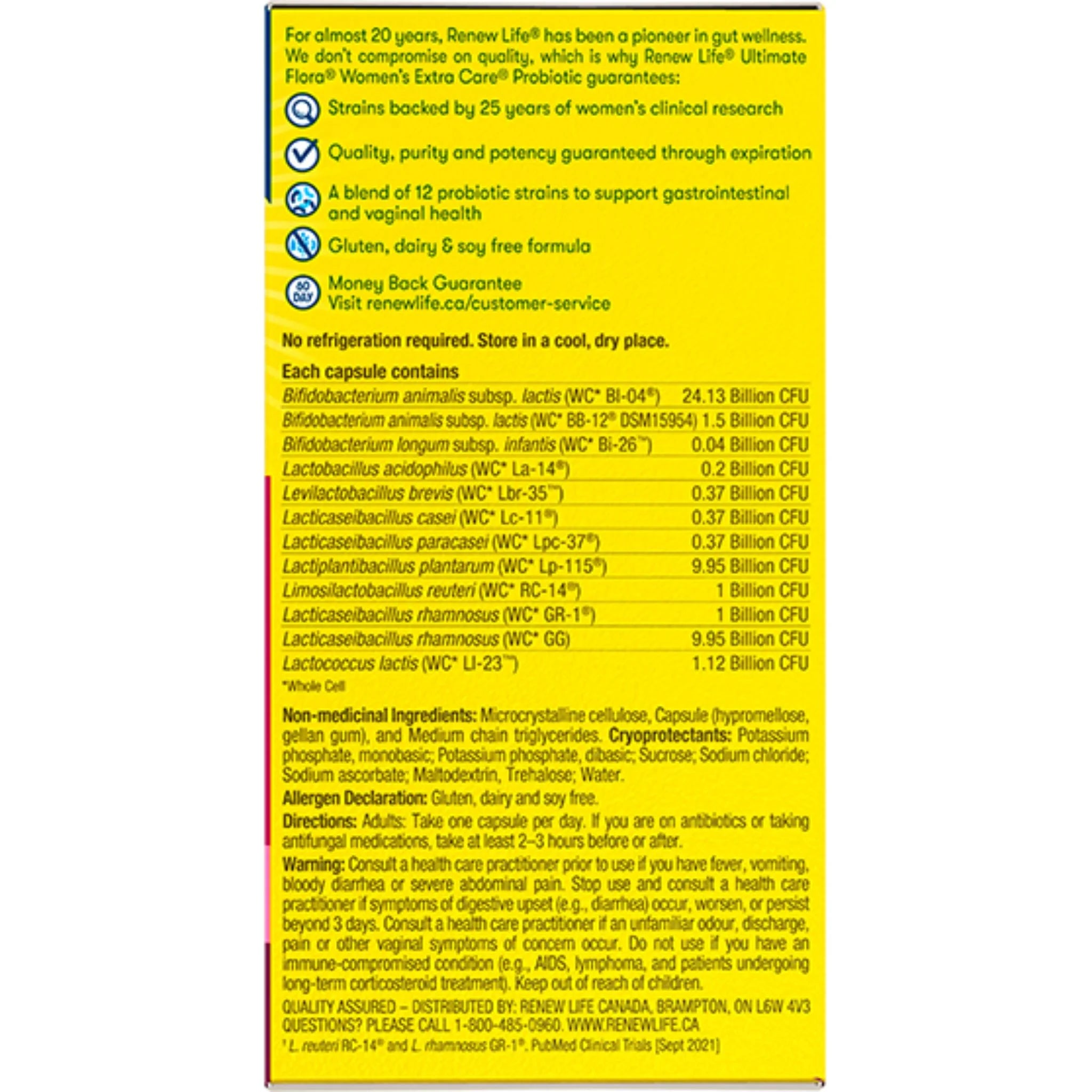 Renew Life Ultimate Flora Women's Extra 50 Billion 60c - Nature's Source Inc