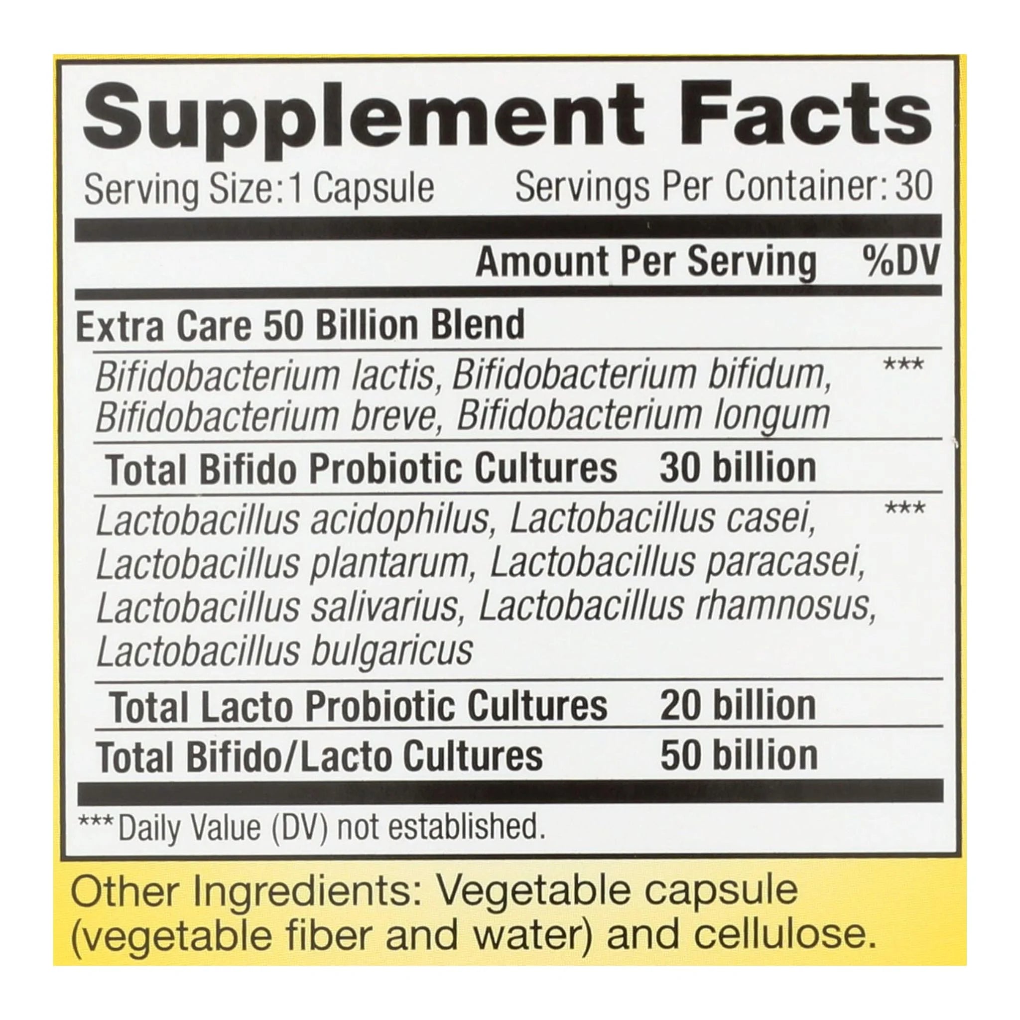Renew Life Ultimate Flora Extra Care 50 Billion 30 Veg-Caps - Nature's Source Inc