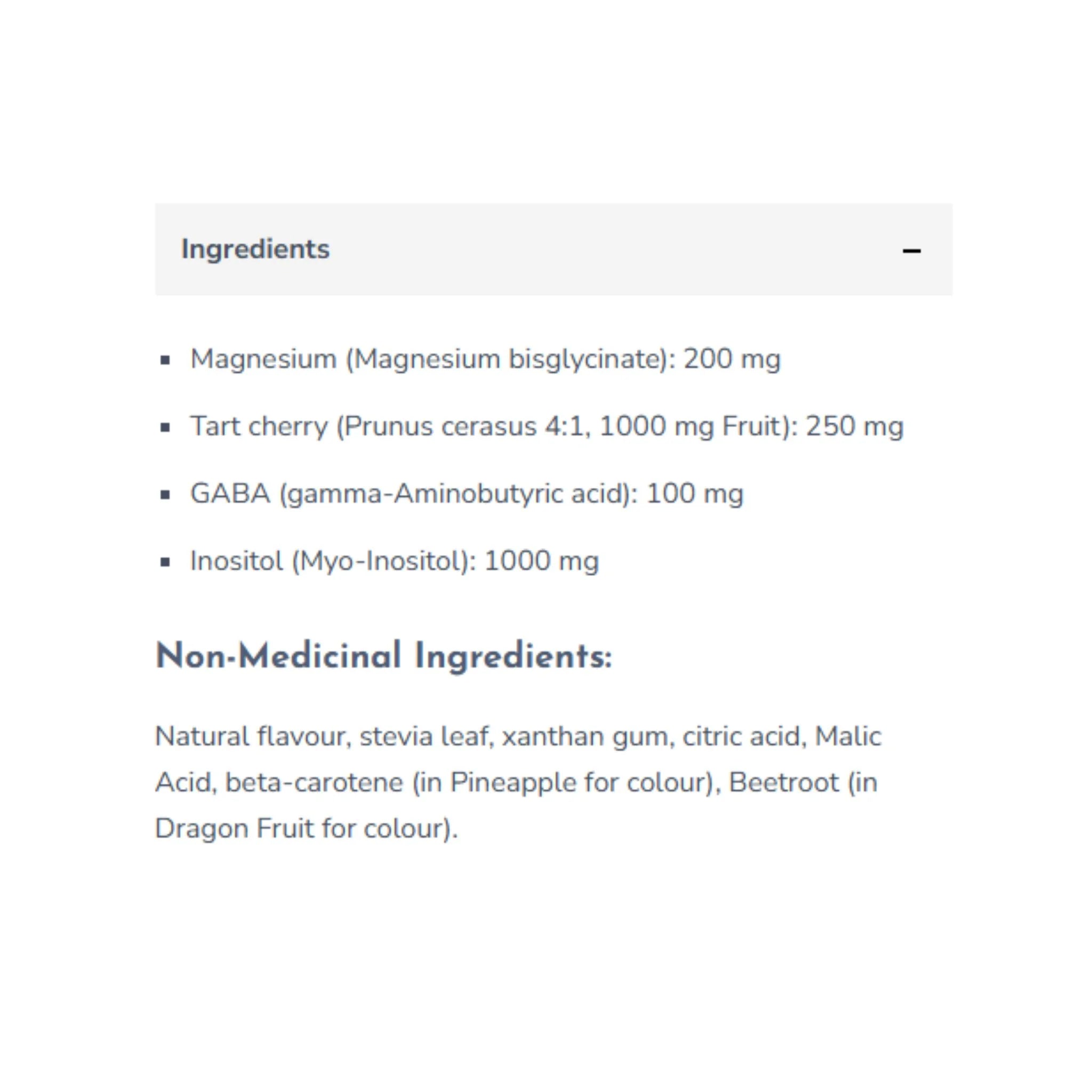 Niyama Hey Relax Magnesium Fresh Pineapple 240g - Nature's Source Inc