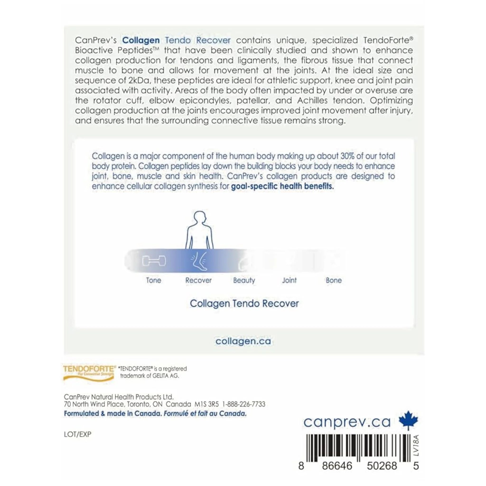 CanPrev Collagen Tendo Recover 250g