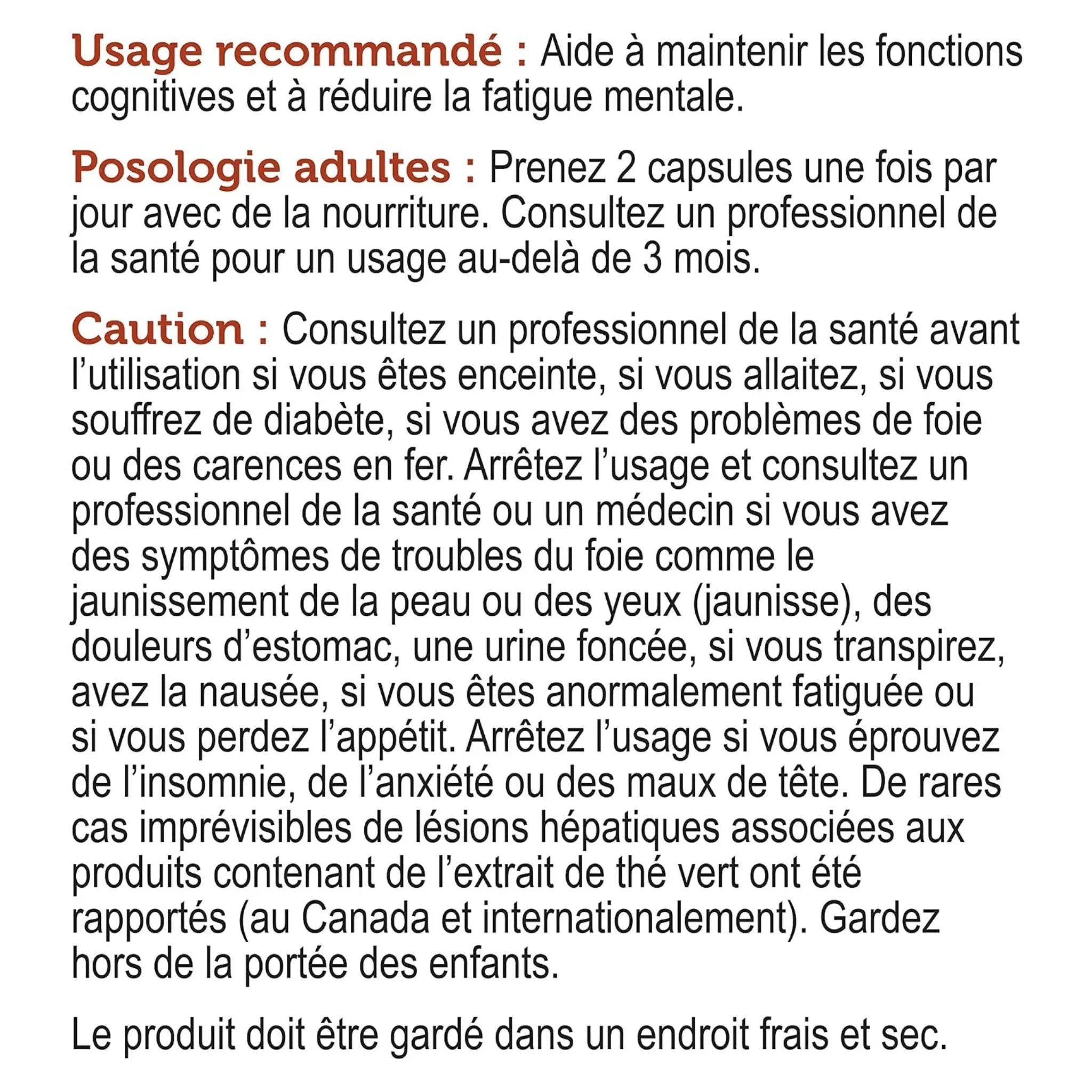 Genuine Health Clear Focus 60c
