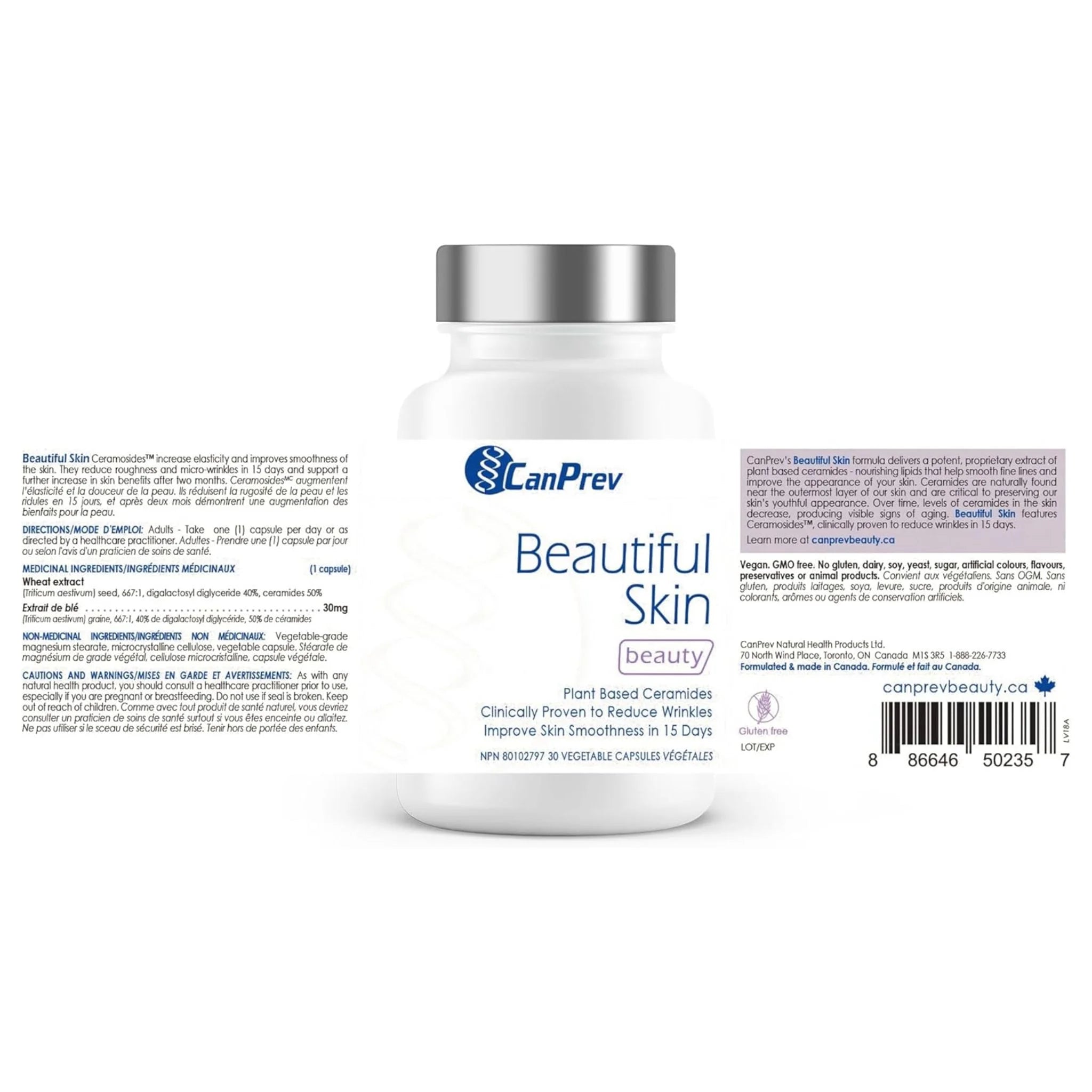 CanPrev Beautiful Skin 30 Vegan Capsules