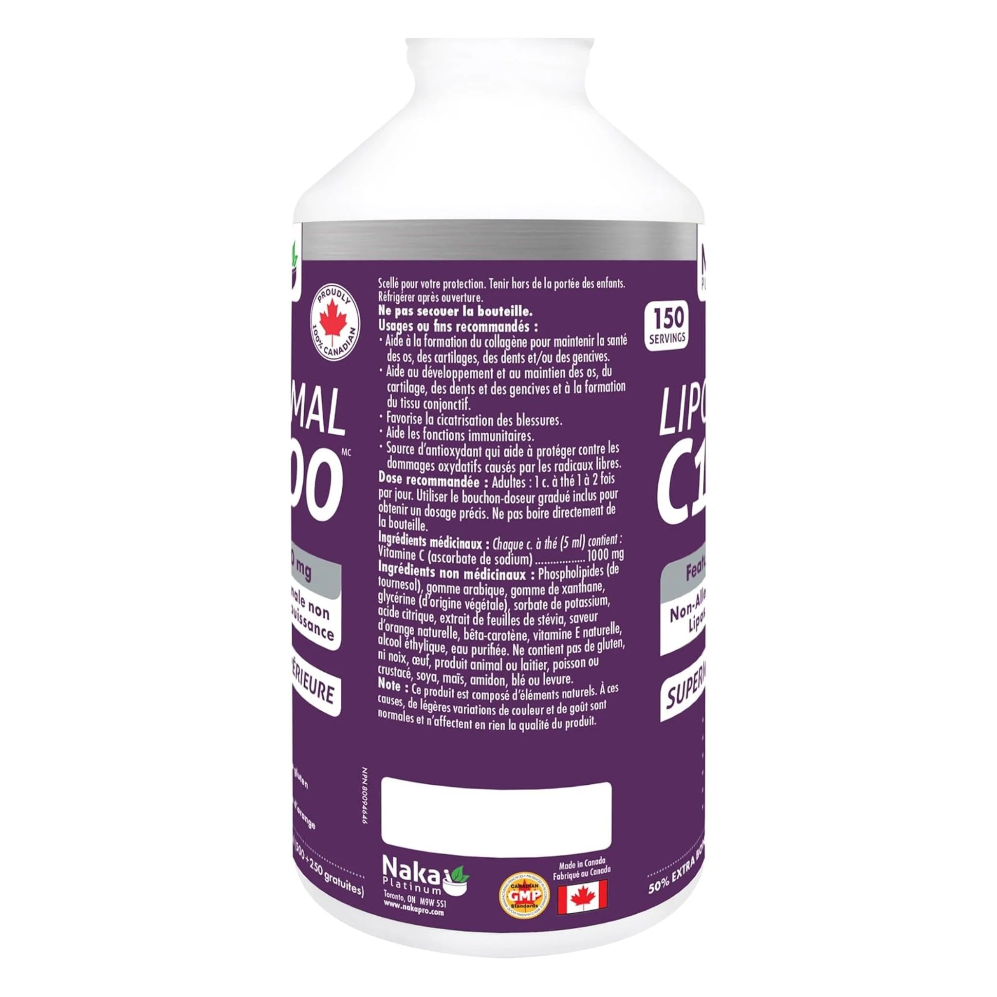Naka Platinum Liposomal C1000 750ml - Nature's Source Inc
