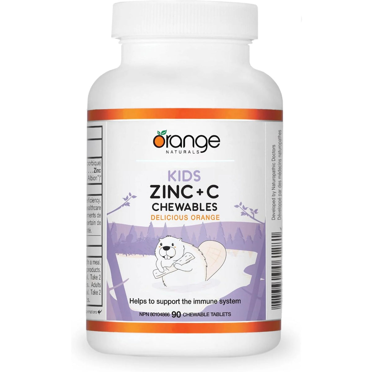 Orange Naturals Kids Zinc + C Chewables 90t