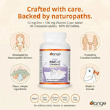 Orange Naturals Kids Zinc + C Chewables 90t