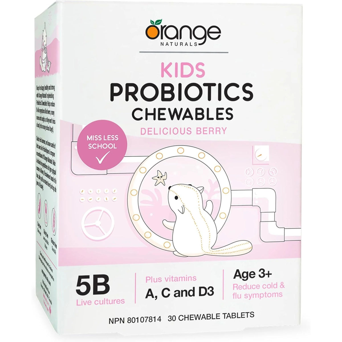 Orange Naturals Kids Probiotics Chewables 30 Tablets