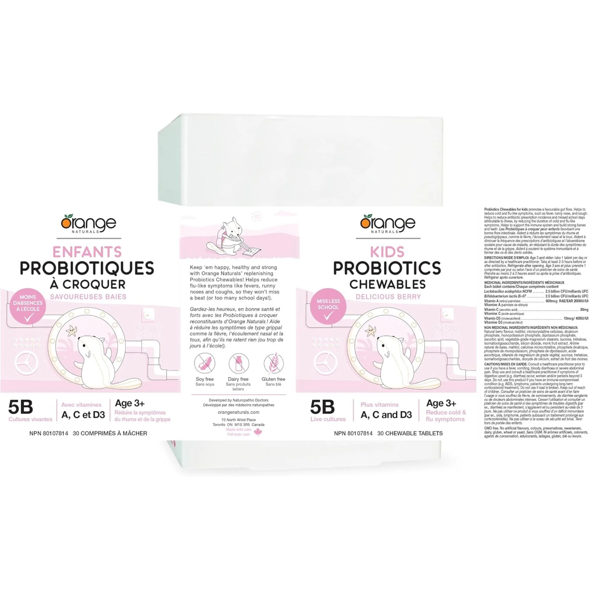 Orange Naturals Kids Probiotics Chewables 30 Tablets