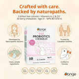 Orange Naturals Kids Probiotics Chewables 30 Tablets