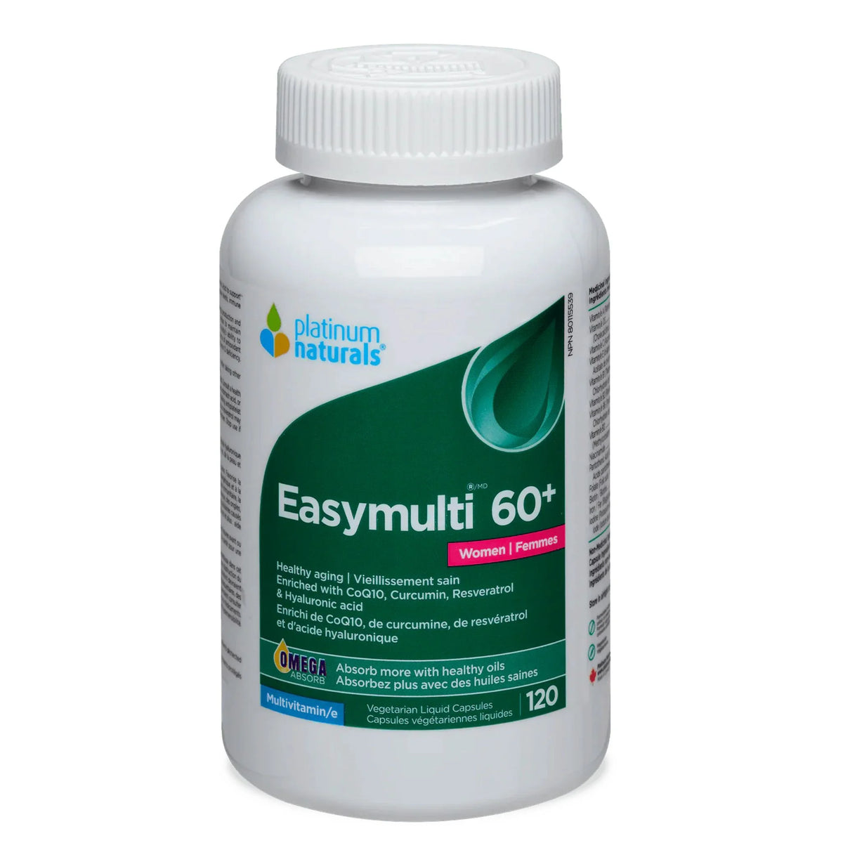 Platinum Naturals Easymulti 60+ Women 120 Softgels - Nature's Source Inc