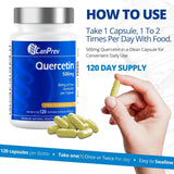 CanPrev Quercetin 500mg 120 capsules - Nature's Source Inc
