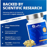 CanPrev Vitamin D3 2500 IU 240 Softgels - Nature's Source Inc