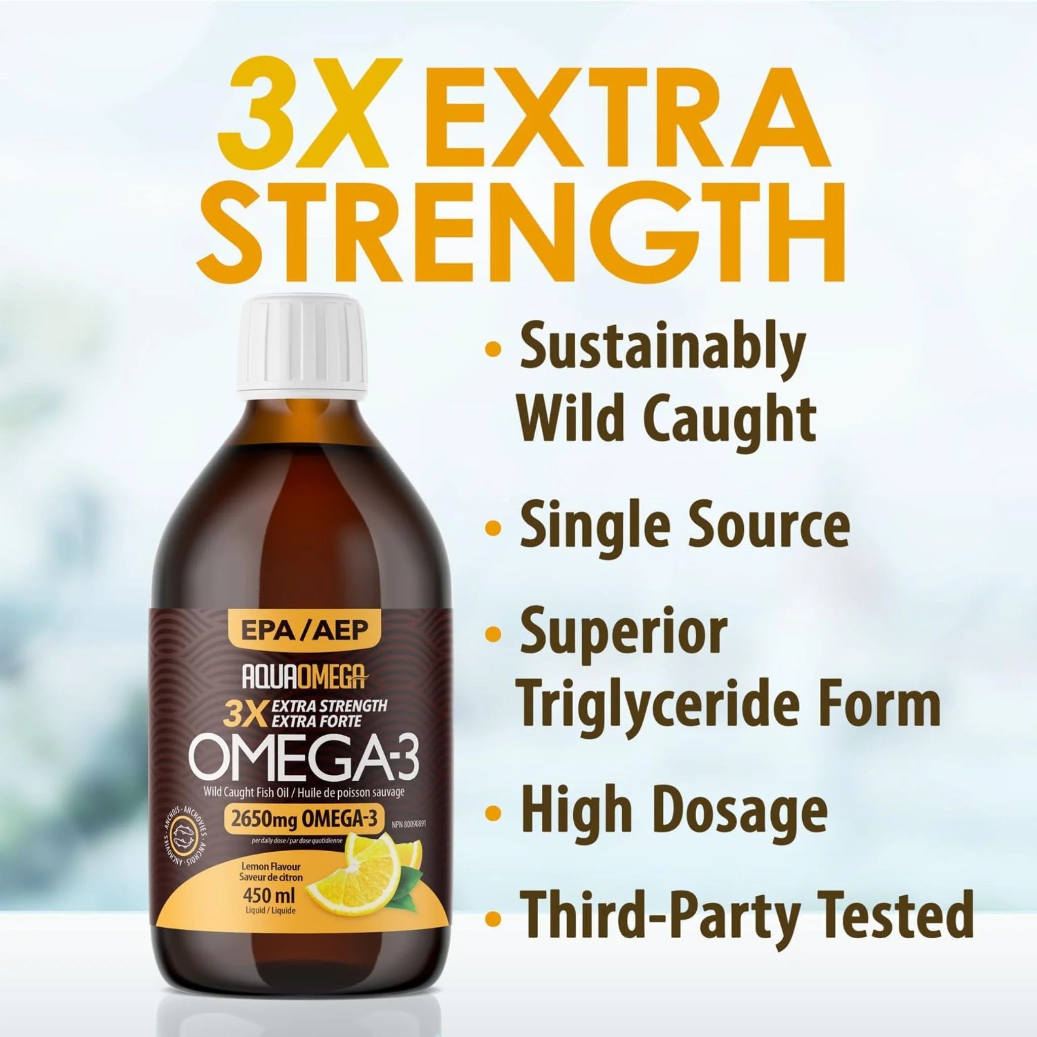AquaOmega Standard Lemon 450ml