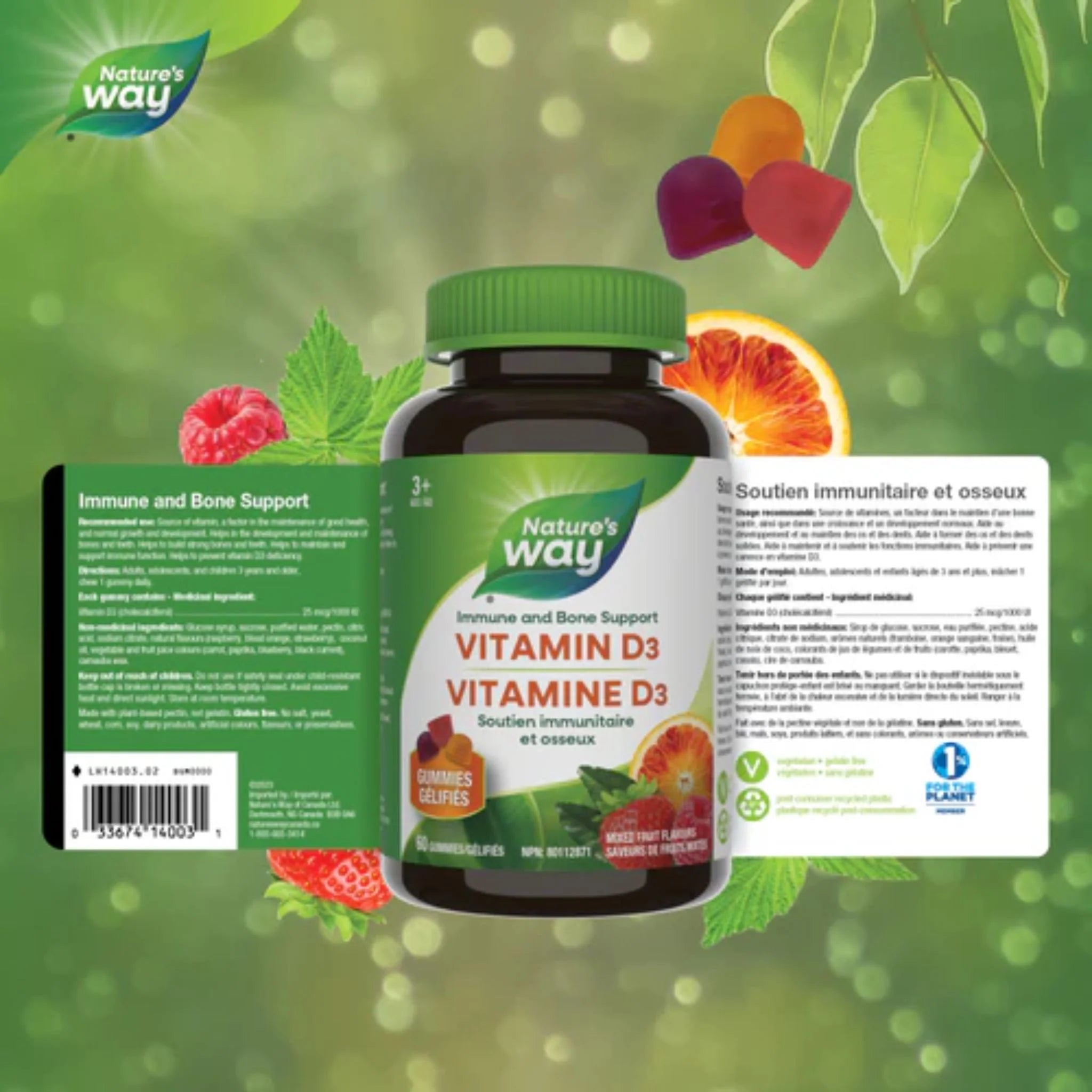 Nature's Way Vitamin D3 60 Gummies