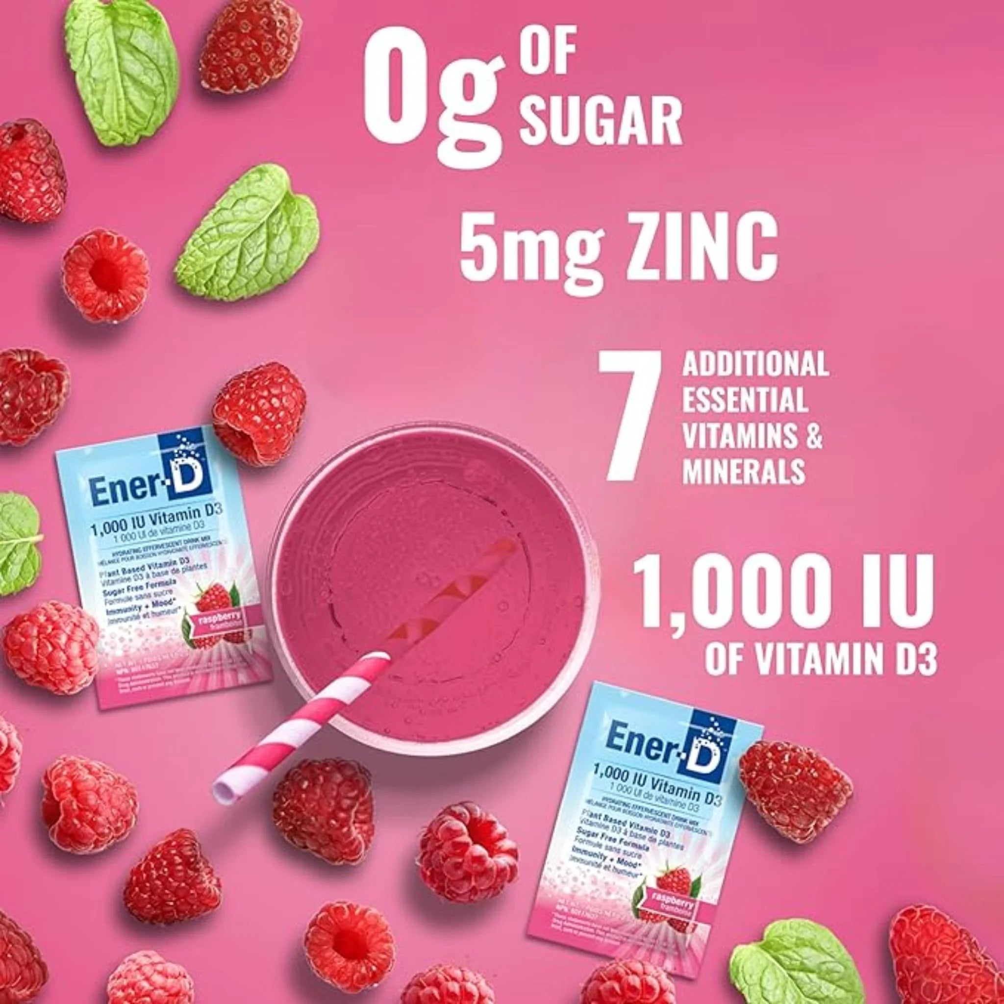 Ener-D Raspberry 24 Packets