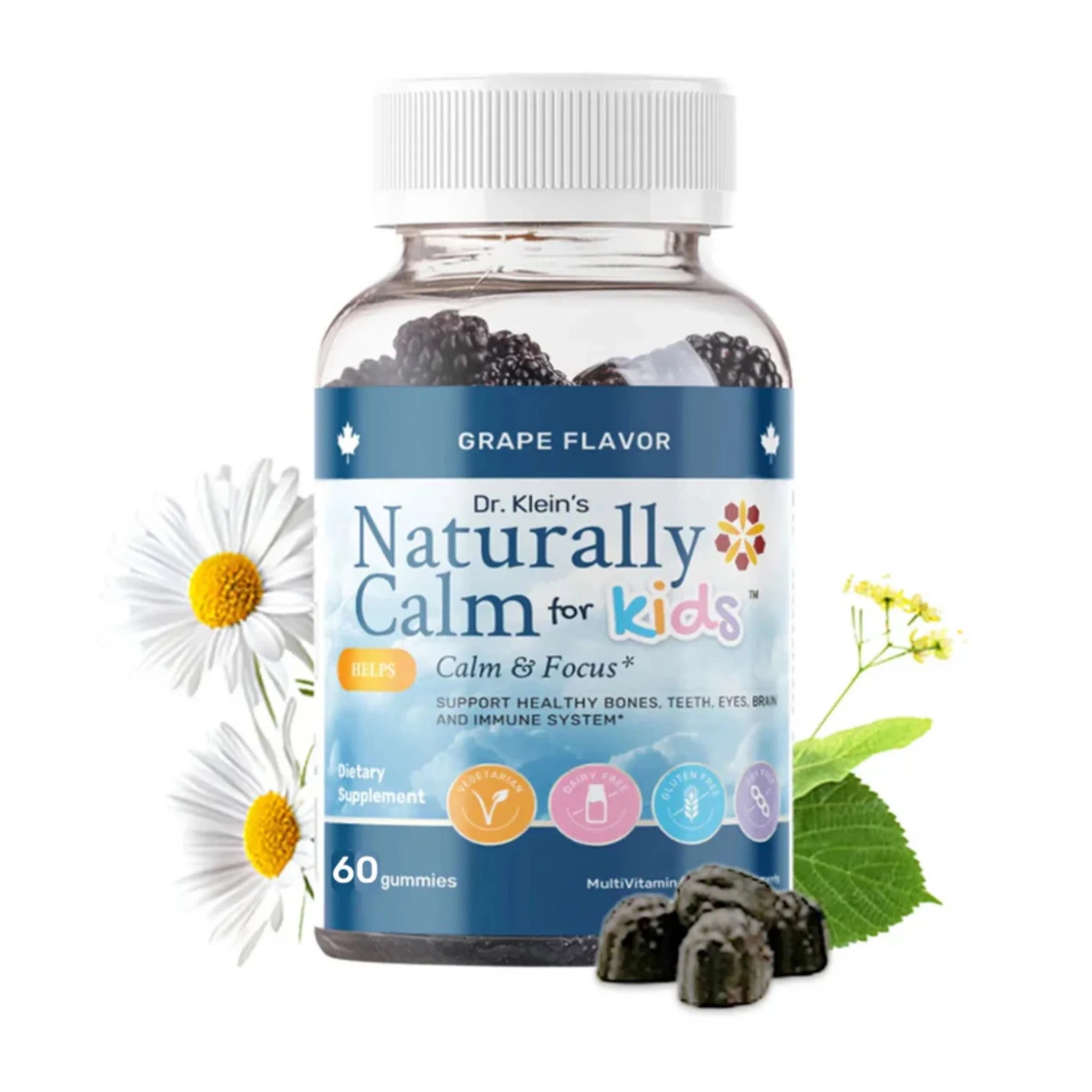 Dr. Klein's Naturally Calm For Kids 60 Gummies - Nature's Source Inc