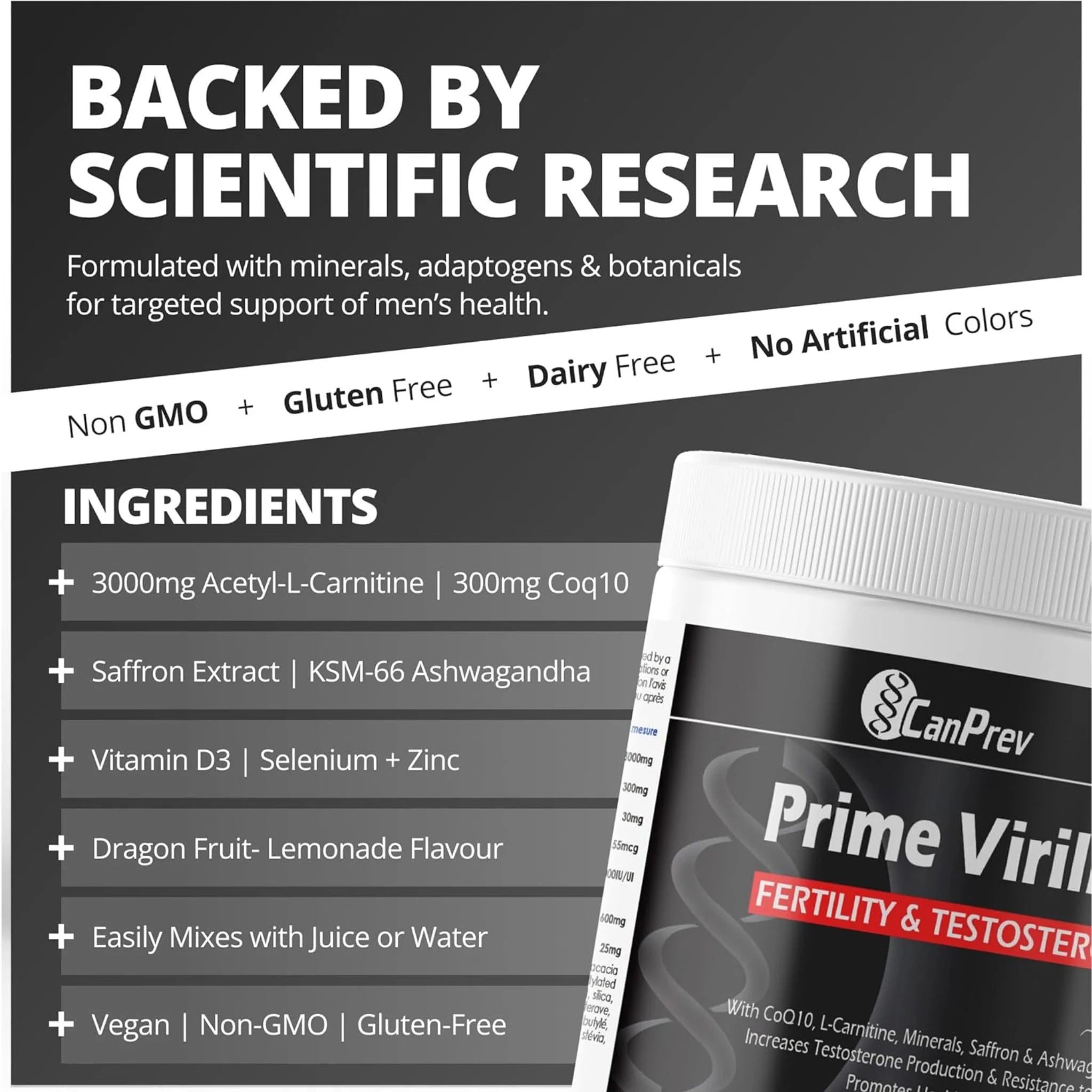 CanPrev Prime Virility Powder 150g - Nature's Source Inc