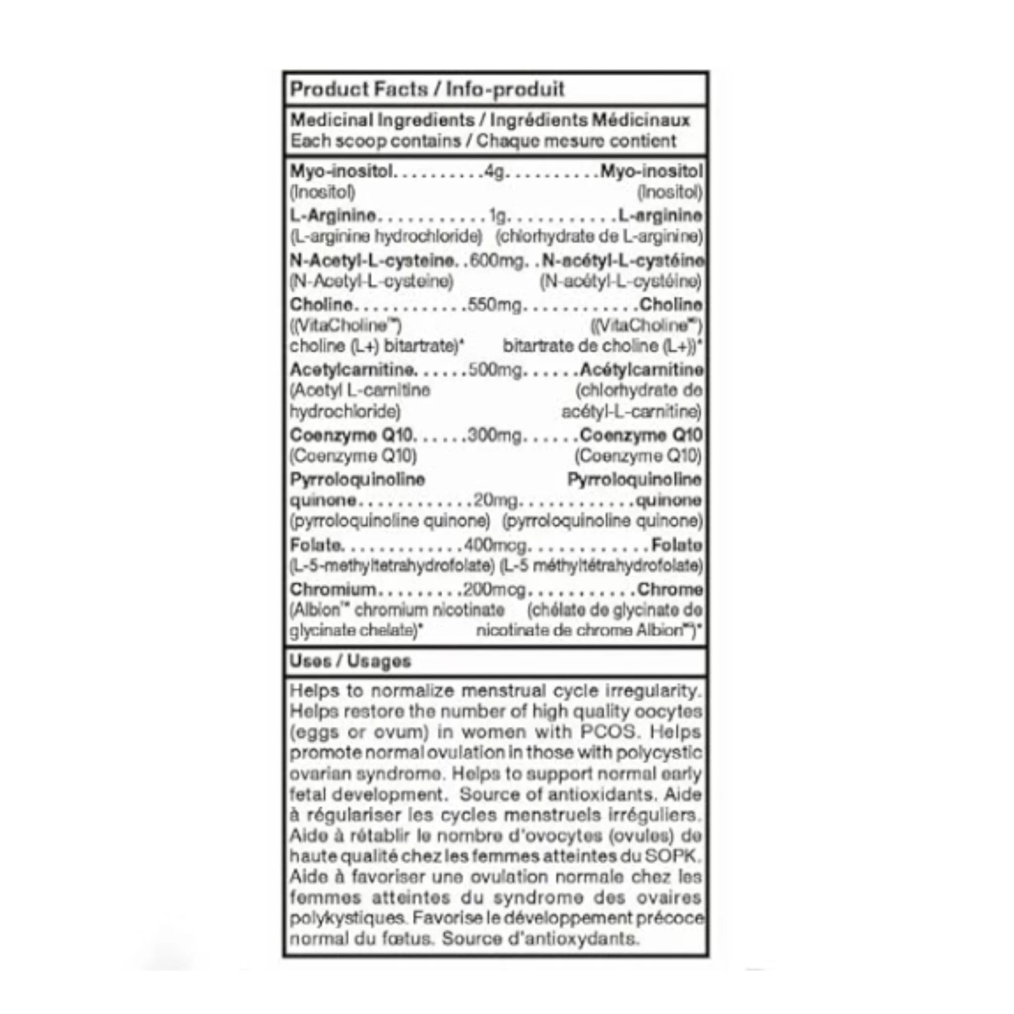 CanPrev Prime Fertility Powder 276g - Nature's Source Inc