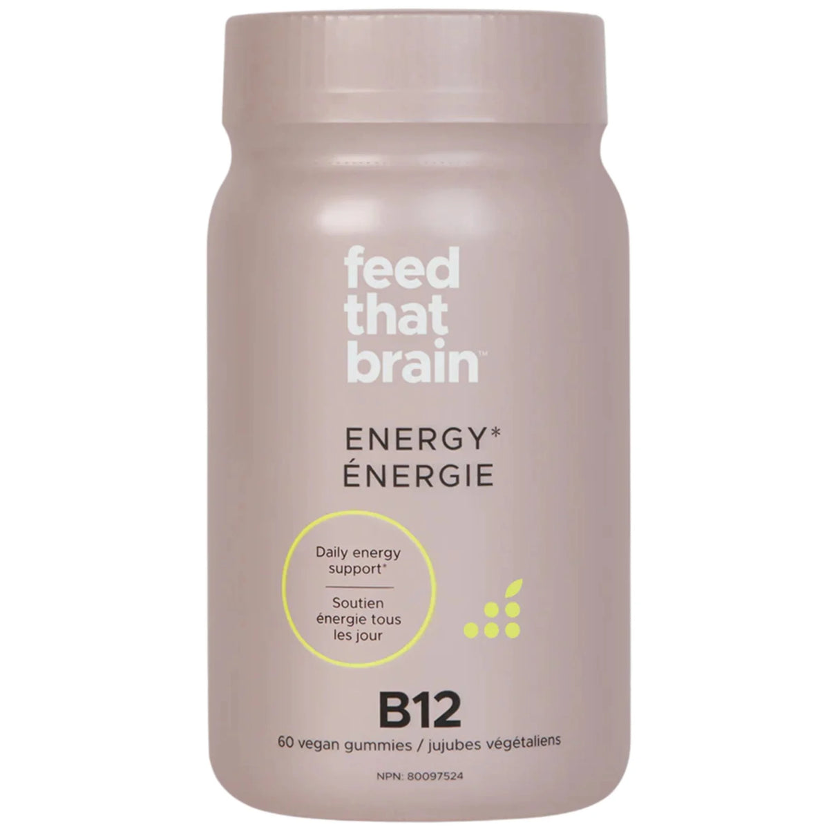 Feed That Brain Energy Gummy, 60 Vegan Gummies