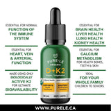 Pure-Le Organic Vitamin D + K2 Vegan 30ml