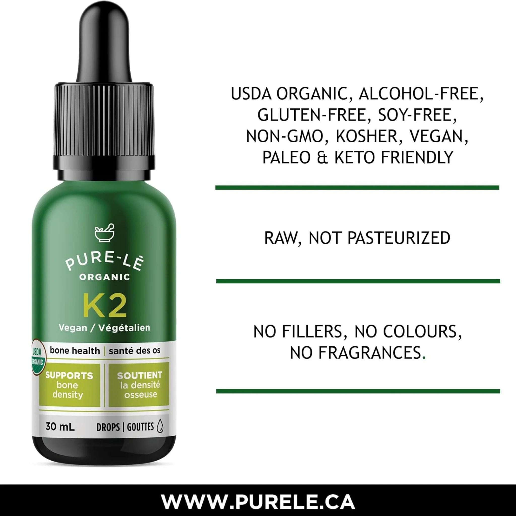 Pure-Le Organic Vitamin K2 30ml
