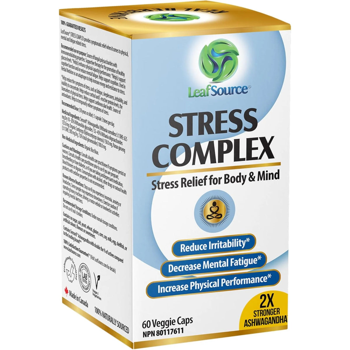 LeafSource Stress Complex 60 Capsules