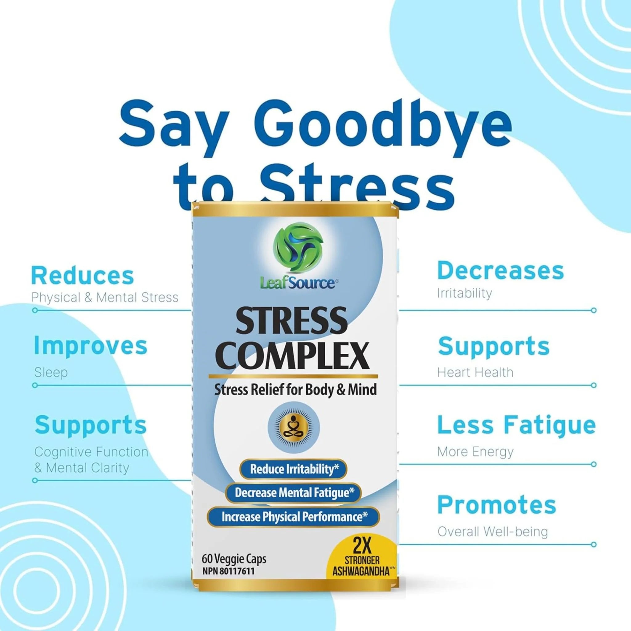 LeafSource Stress Complex 60 Capsules