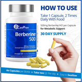 CanPrev Berberine 500mg 60 Vegan Capsules - Nature's Source Inc