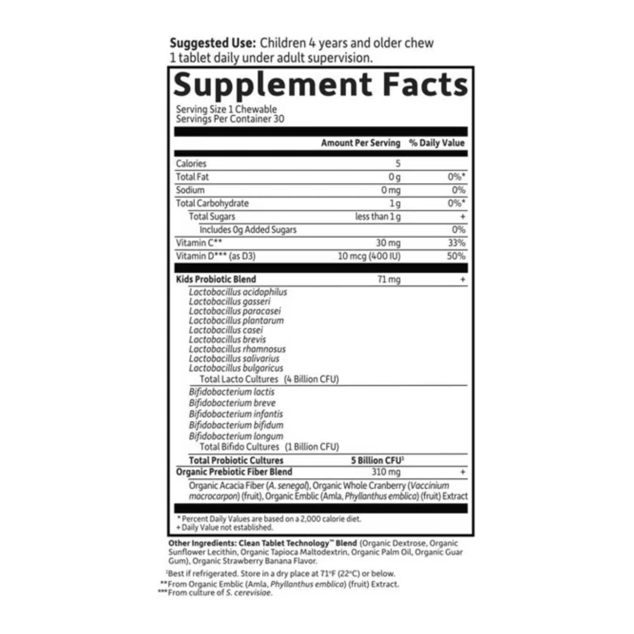 Dr. Formulated Kids+ Chew 5B S/S Straw Ban 30ct - Nature's Source Inc