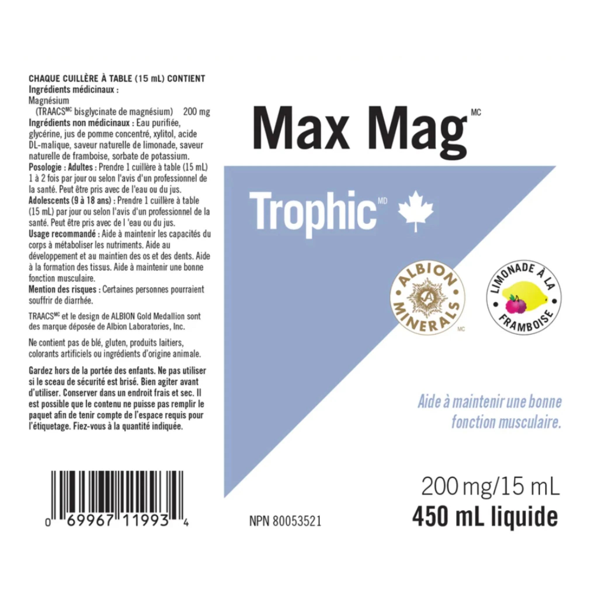 Trophic Max Mag Raspberry Lemonade 450ml