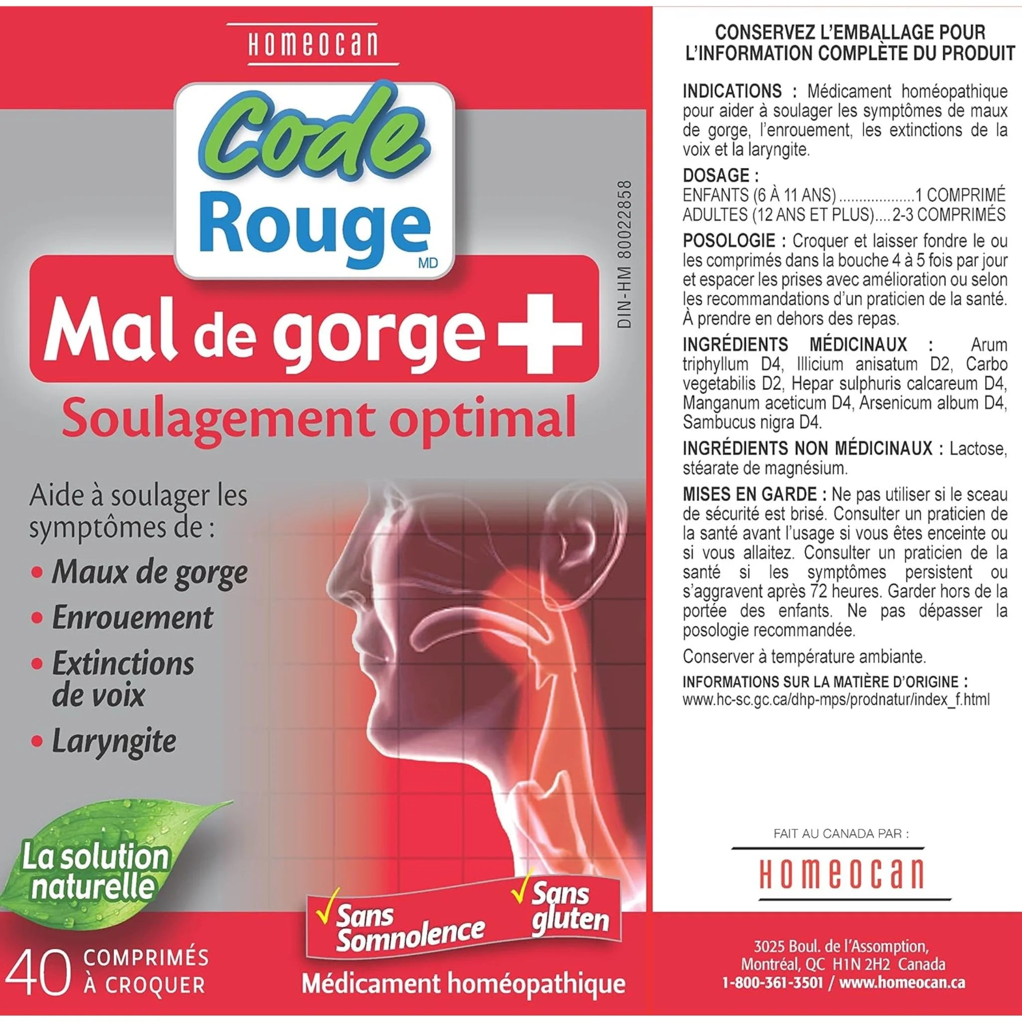 Homeocan Real Relief Throat Ease 40 Tablets