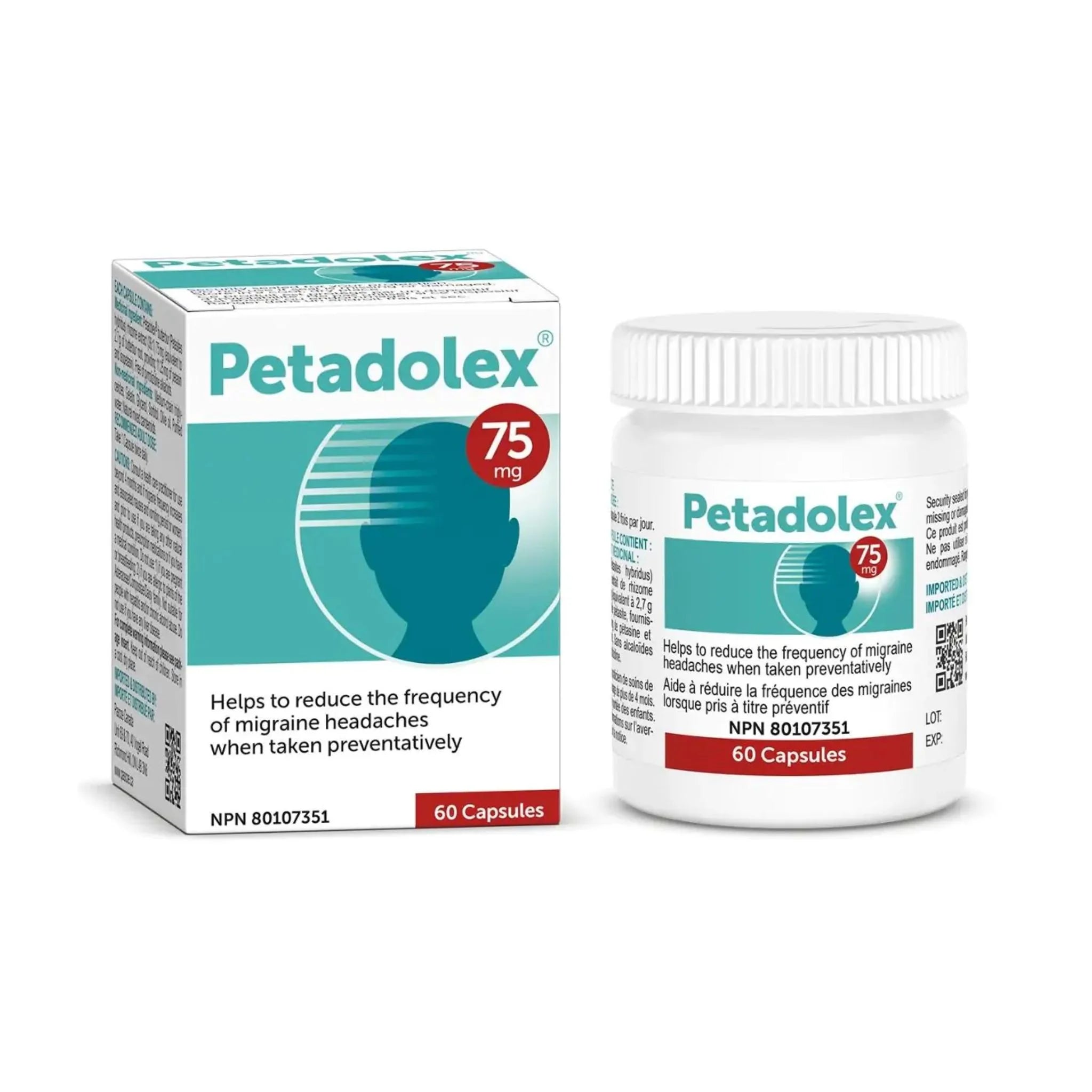 Pascoe Petadolex 75mg, 60 Capsules - Nature's Source Inc