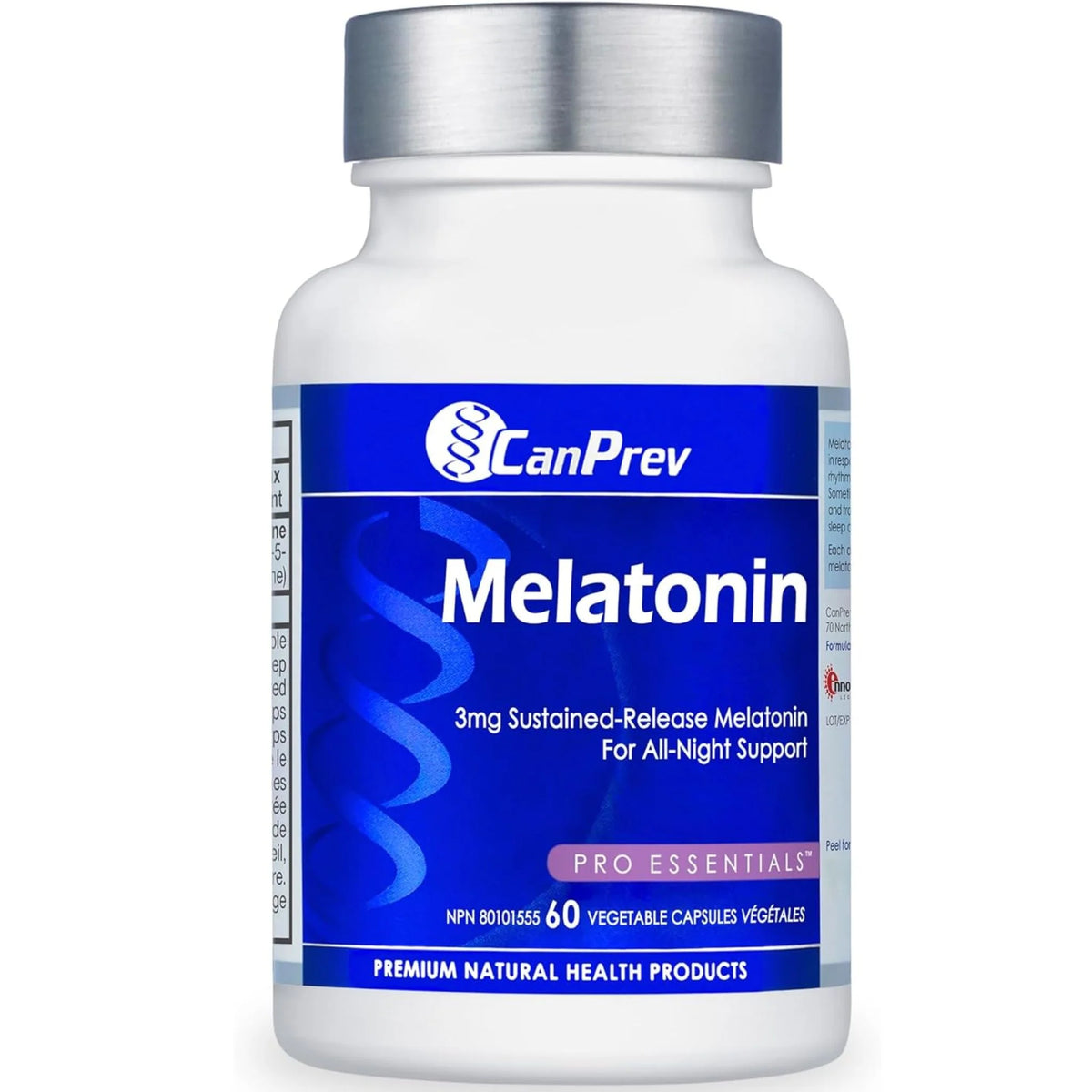 Canprev Melatonin 3mg Sustained-Release 60 Vegan Capsules