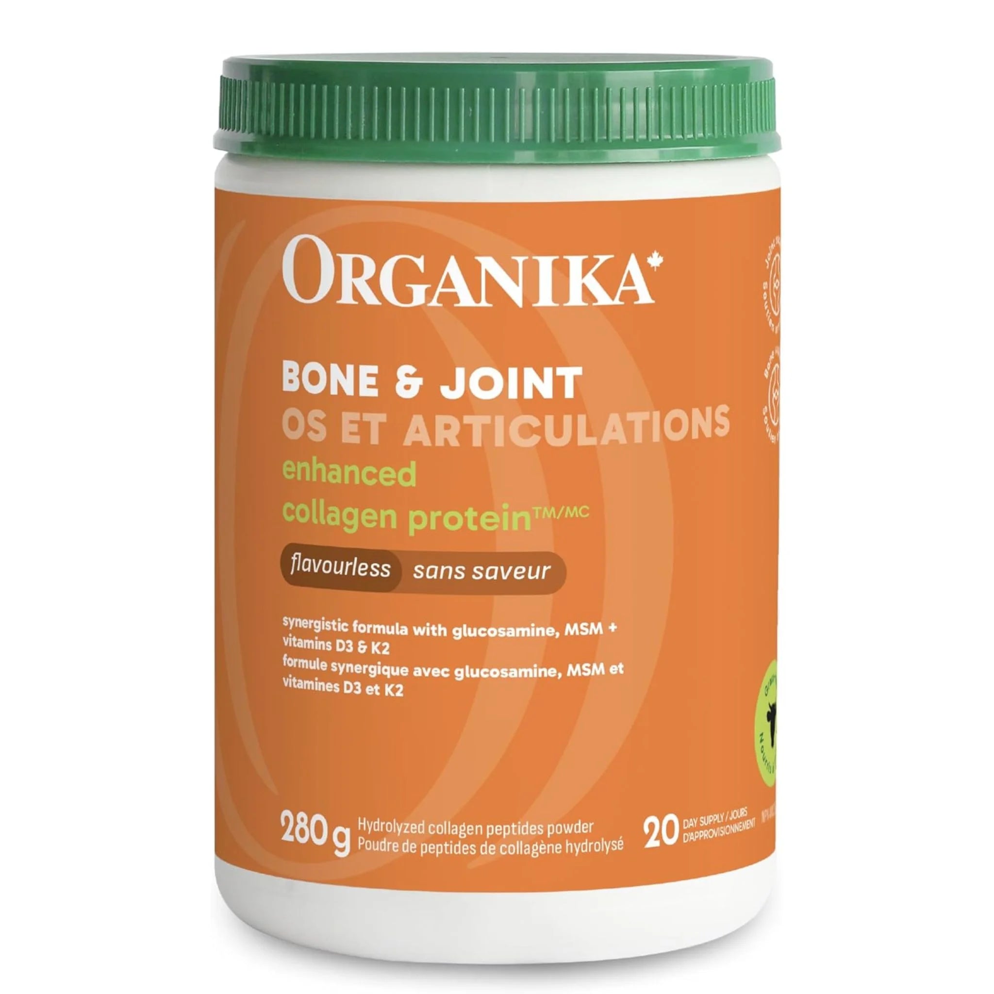 Organika Enhanced Collagen Bone and Joint 280g - Nature's Source Inc