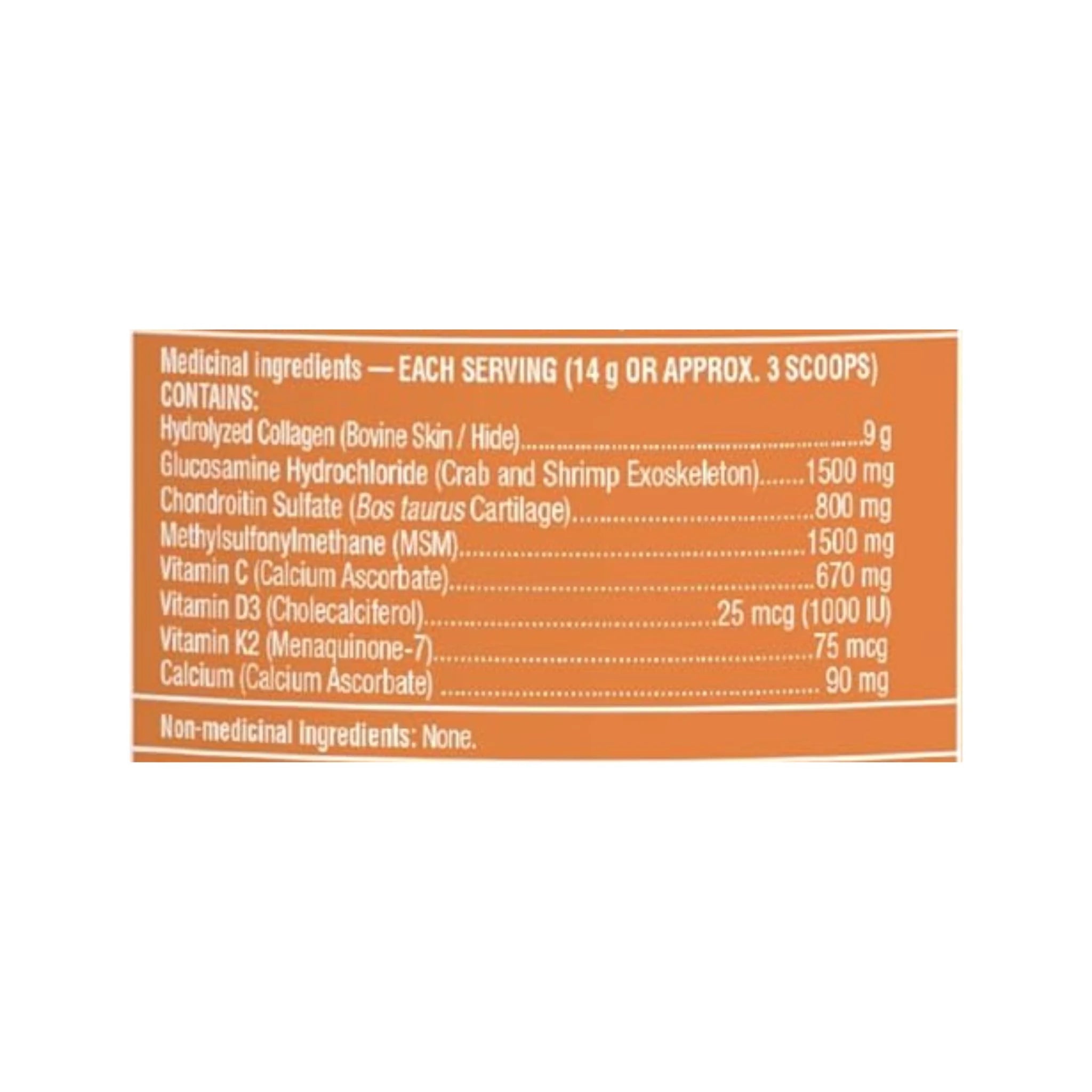 Organika Enhanced Collagen Bone and Joint 280g - Nature's Source Inc