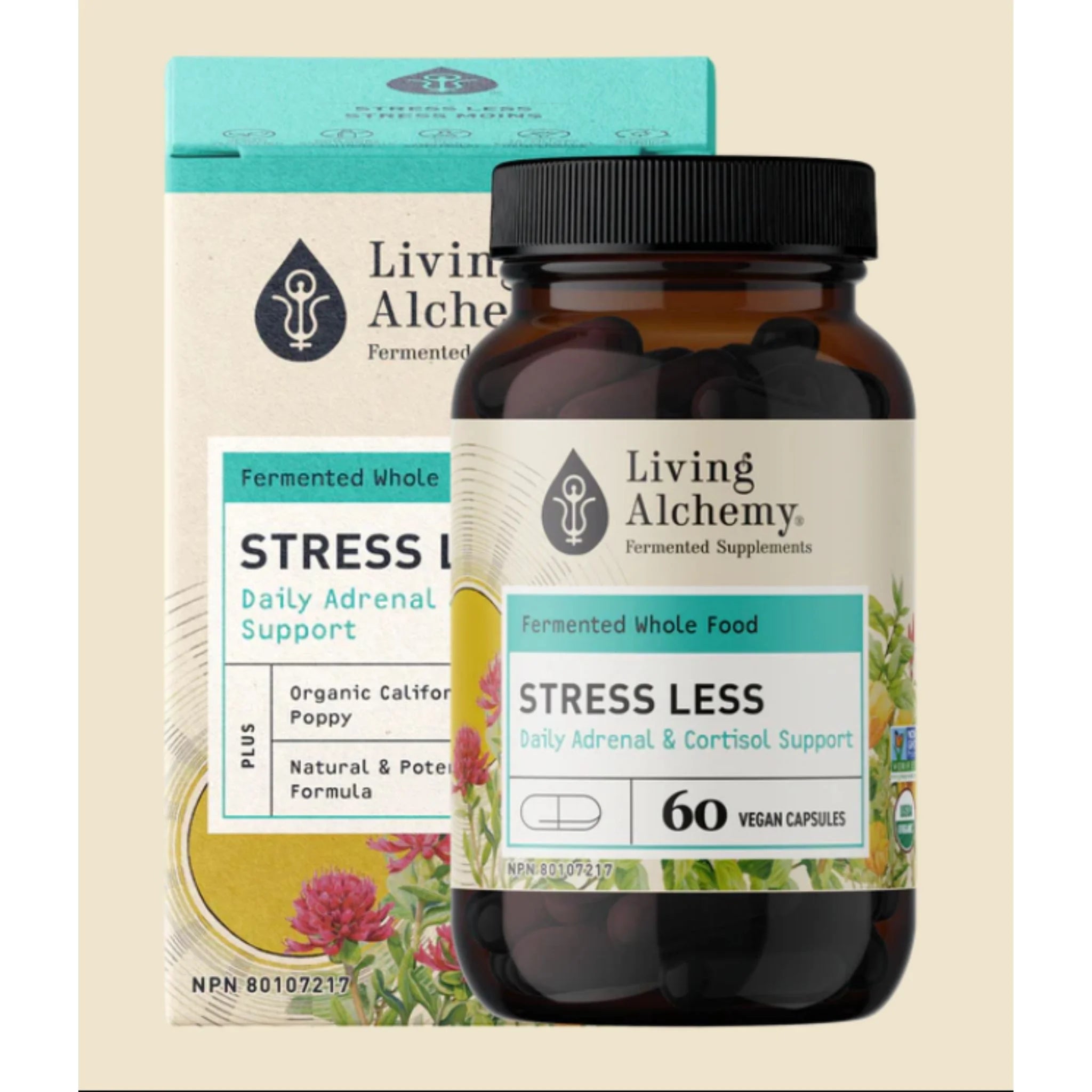 Living Alchemy Stress Less 60 Capsules - Nature's Source Inc