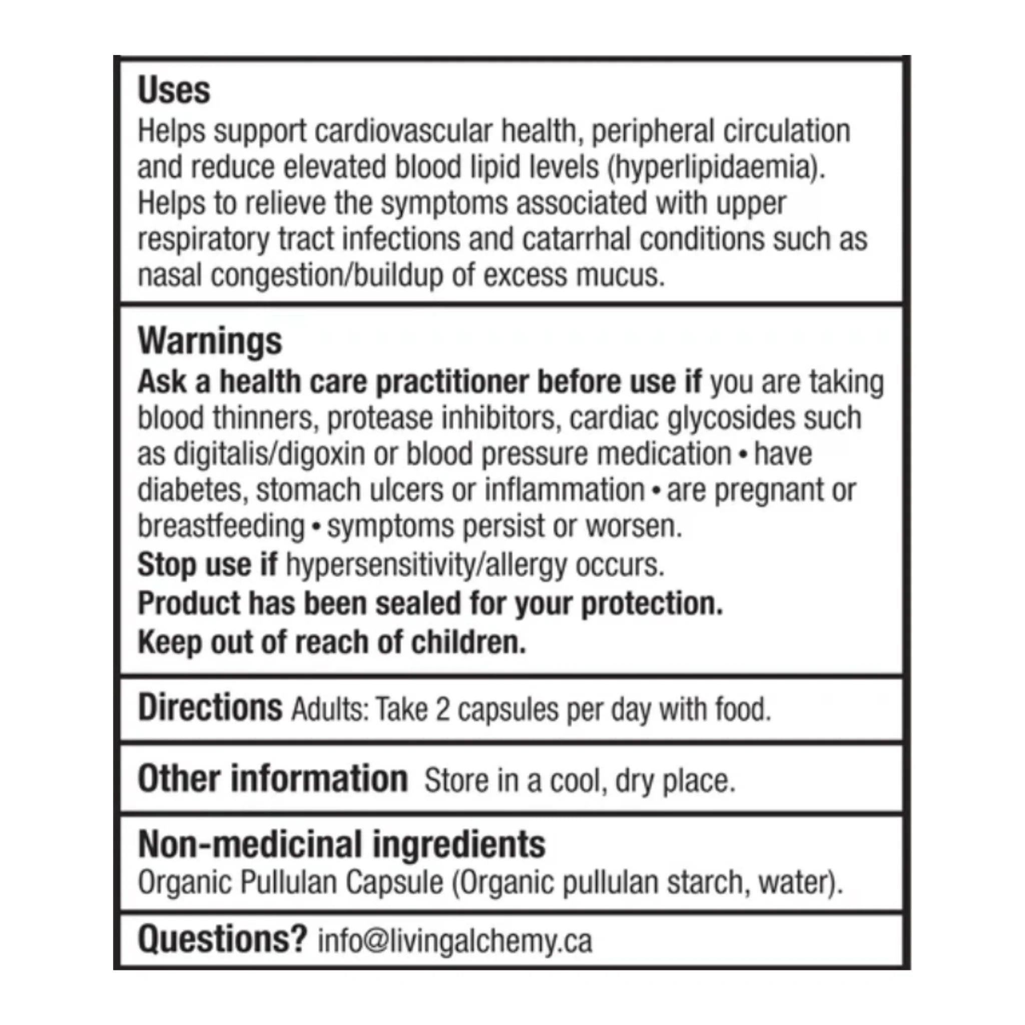 Living Alchemy Black Garlic Alive 60 Caspules - Nature's Source Inc
