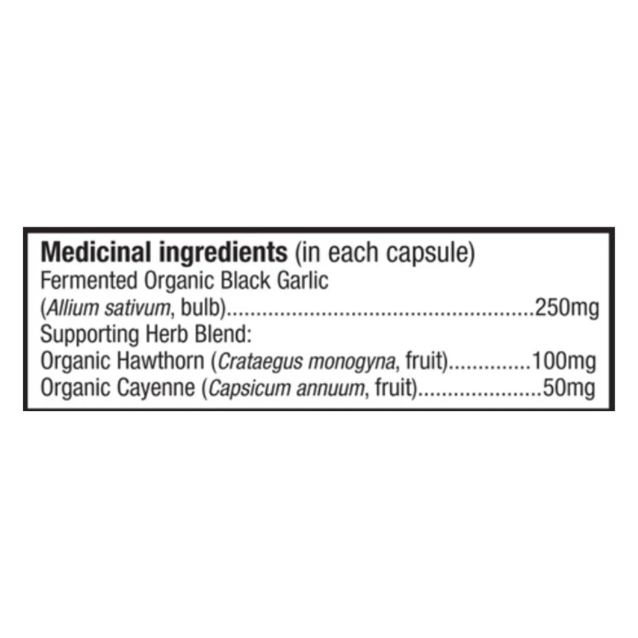 Living Alchemy Black Garlic Alive 60 Caspules - Nature's Source Inc