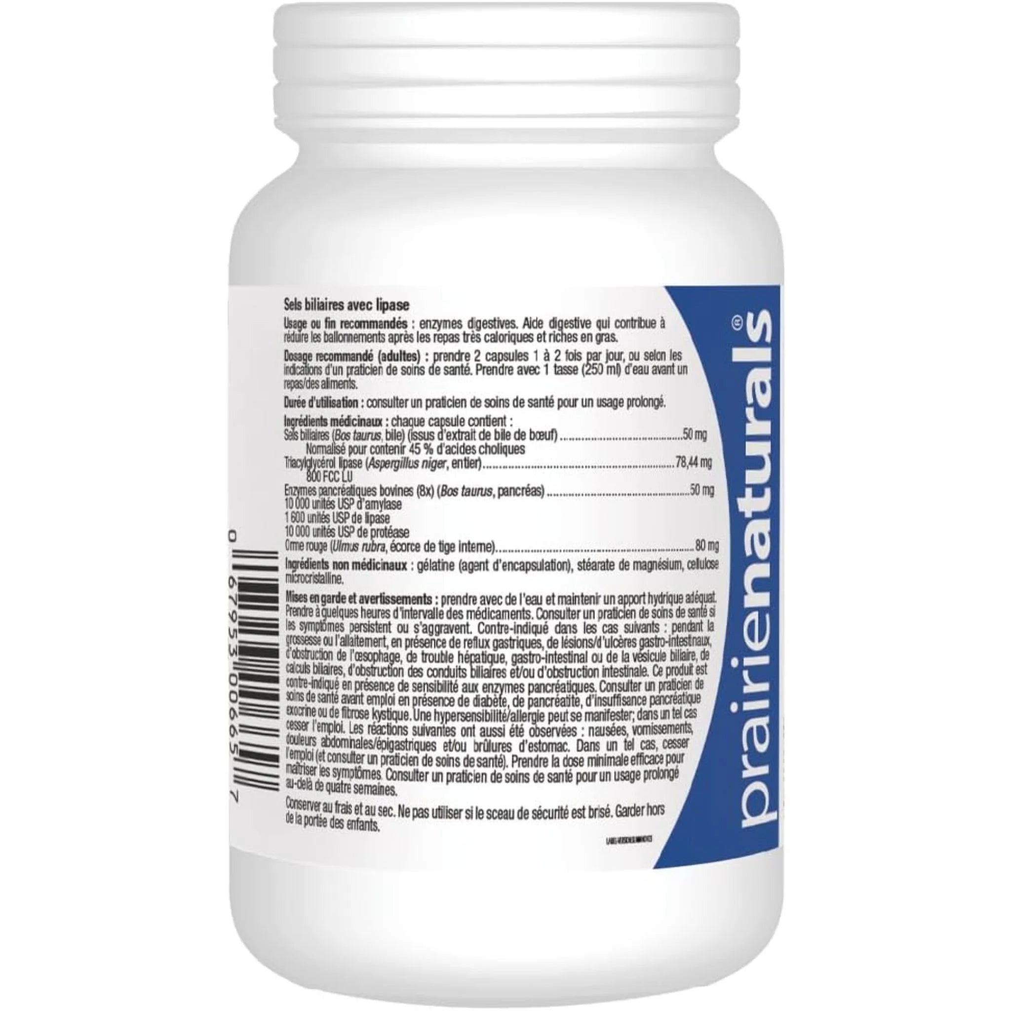Prairie Naturals Bile Force 120 Capsules