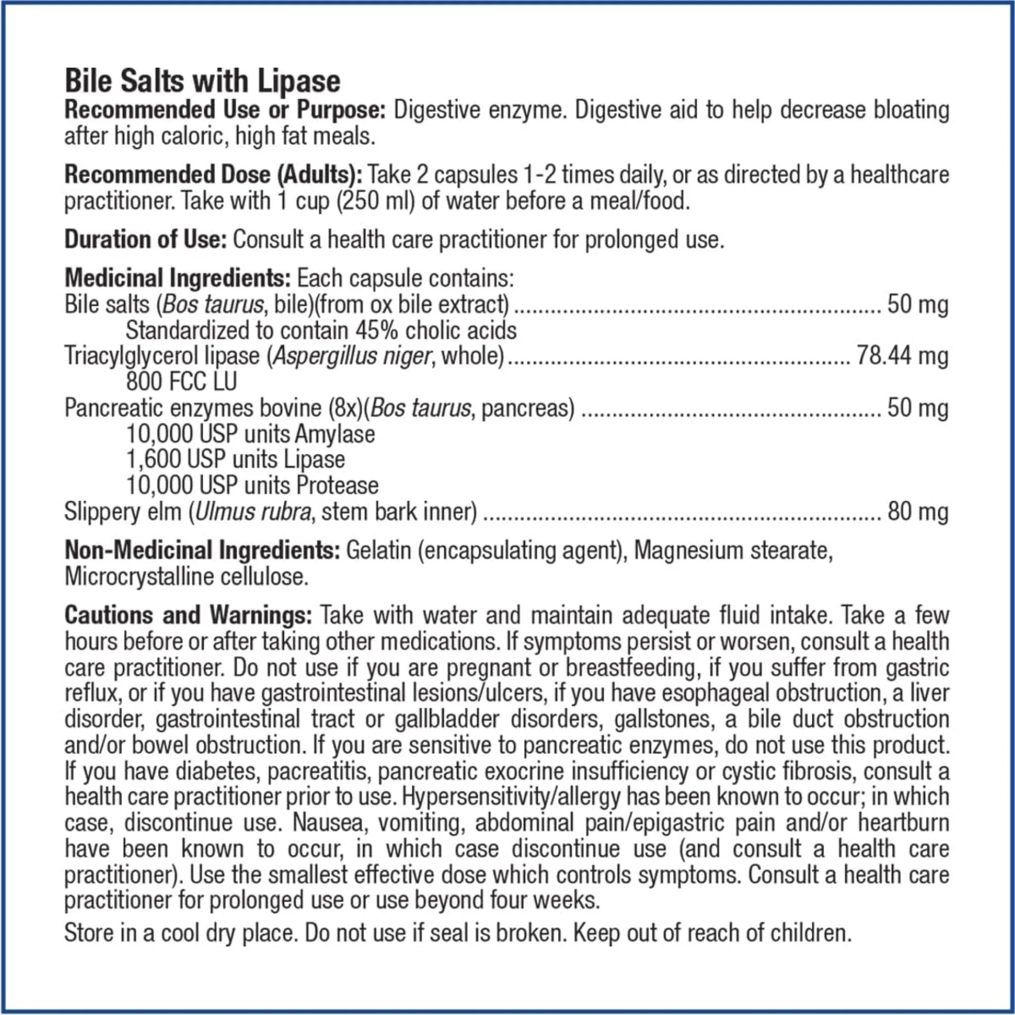 Prairie Naturals Bile Force 120 Capsules