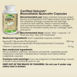 Certified Naturals Bioavailable Quercetin 60 Capsules