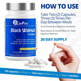 CanPrev Black Walnut Complex 120 Vegan Capsules
