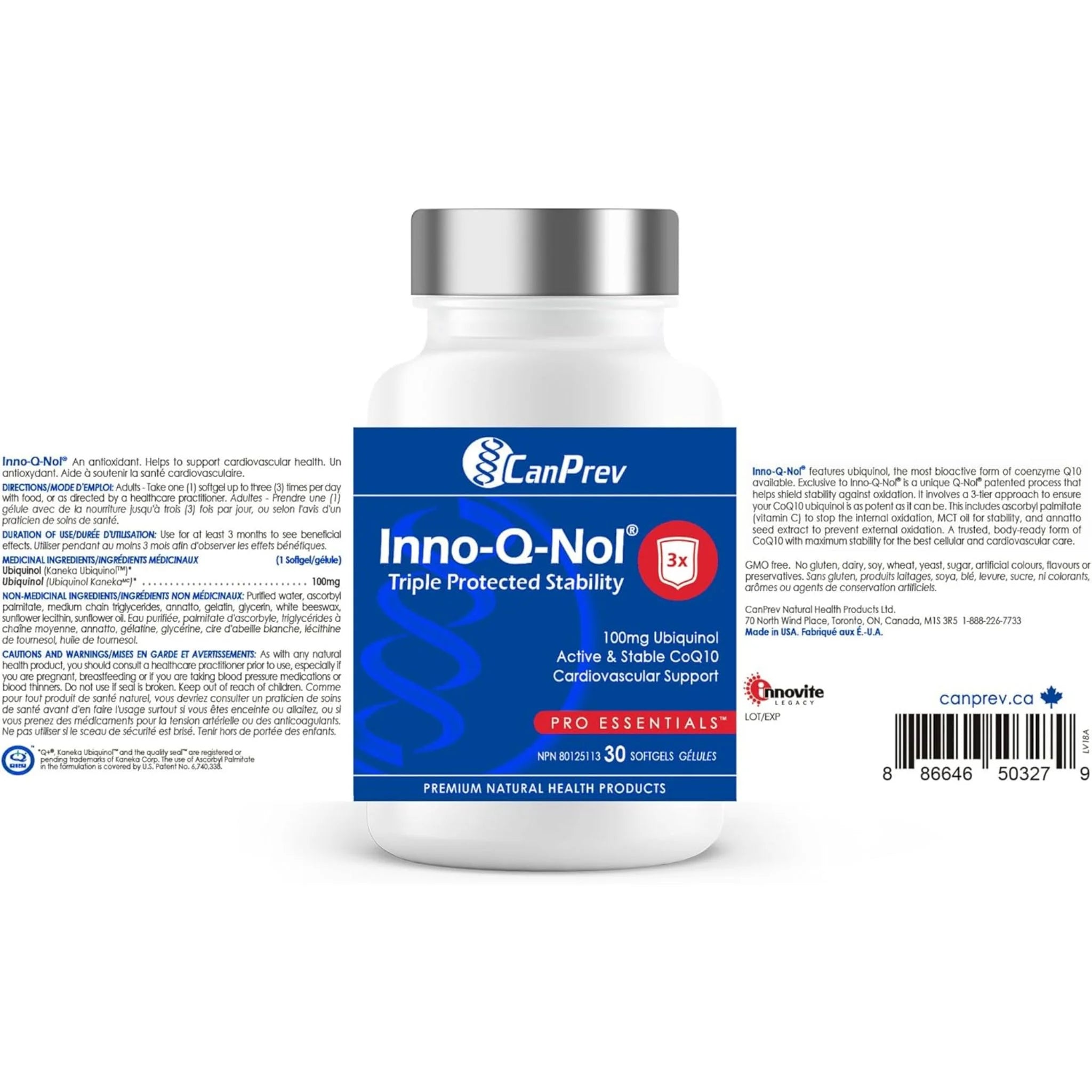 CanPrev Inno Q Nol 100mg 30 Softgels